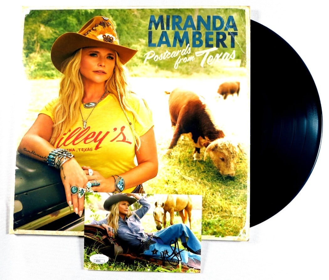 Miranda Lambert Autographed Record Album Insert JSA Certified (1 of 2)