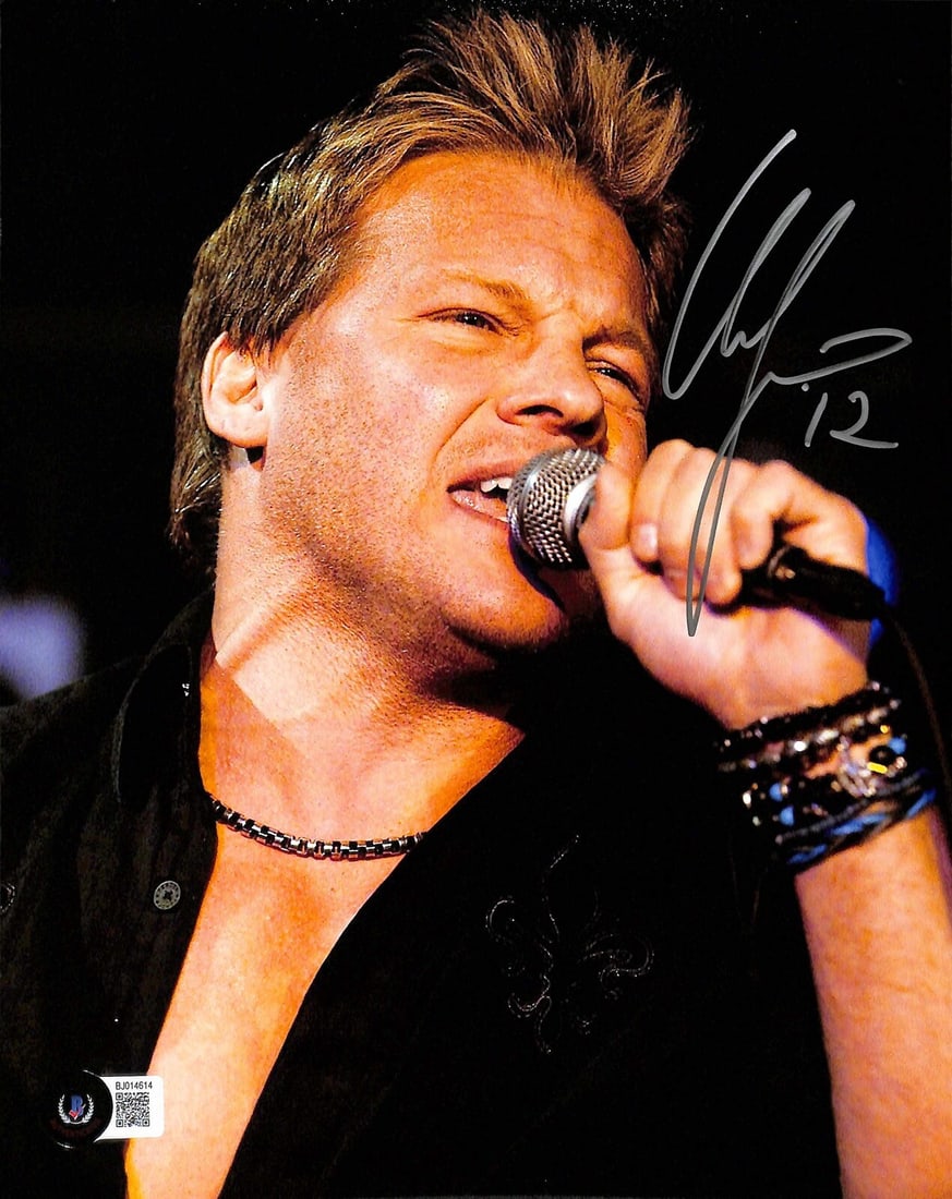 Chris Jericho Fozzy Signed 8x10 Photo Beckett Certified (1 of 1)