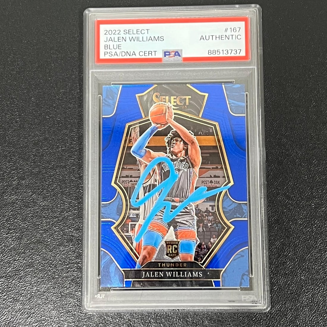 2022-2023 Panini Select Jalen Williams Signed Card PSA Authenticated (1 of 2)