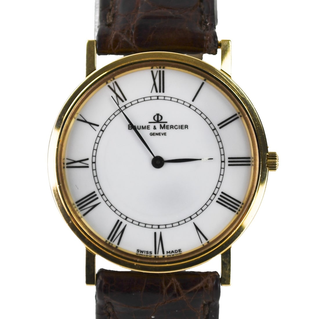 Baume & Mercier Classima 18k Yellow Gold 30mm Quartz Wristwatch with Crocodile Strap (1 of 8)