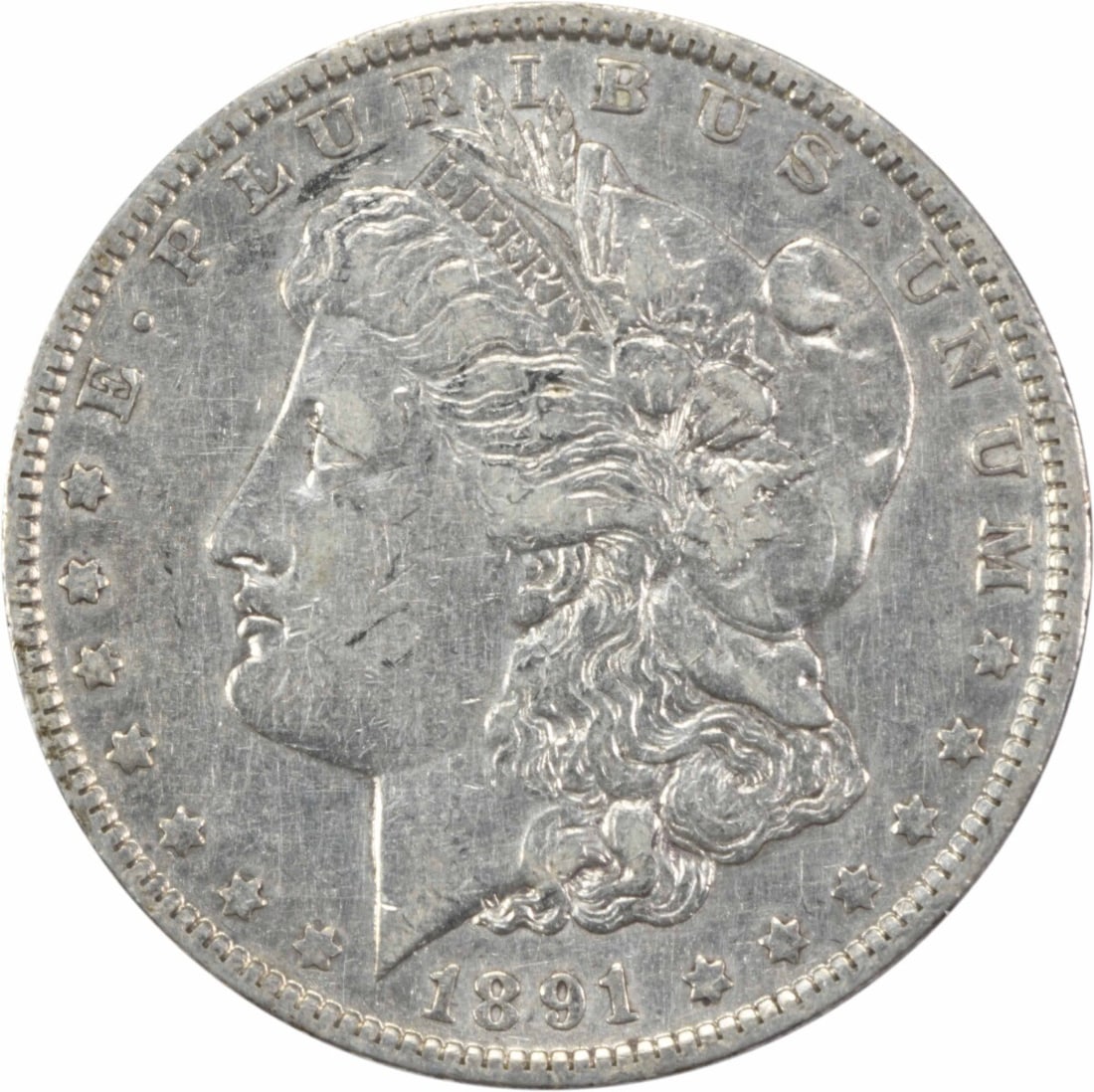 1891-O Morgan Silver Dollar Uncertified 90% Silver Coin (1 of 2)