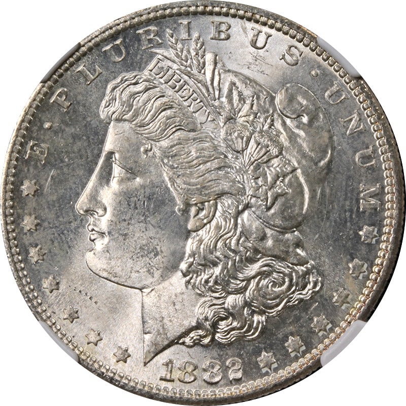1882-S Morgan Silver Dollar NGC MS65 Uncirculated with Toning (1 of 4)