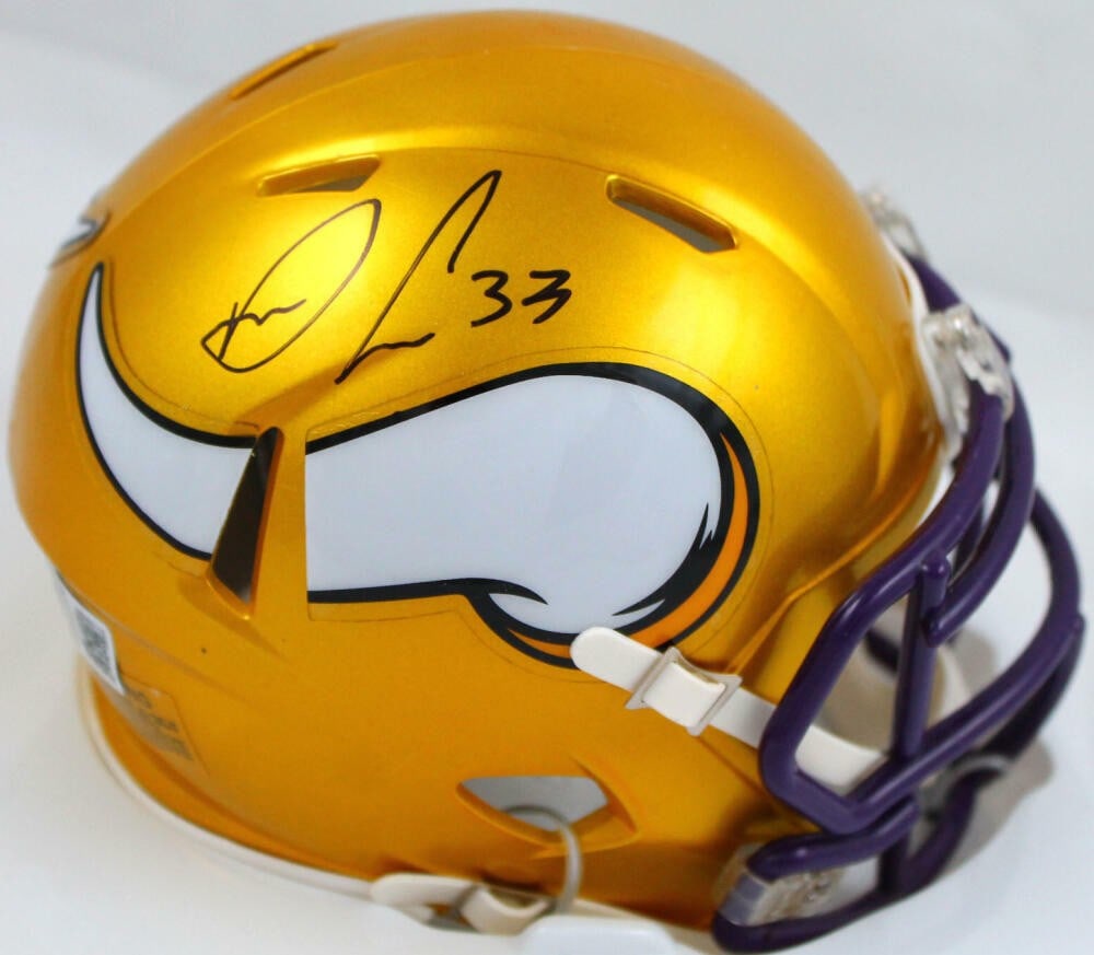 Dalvin Cook Signed Minnesota Vikings Mini Helmet Beckett Authenticated (1 of 10)