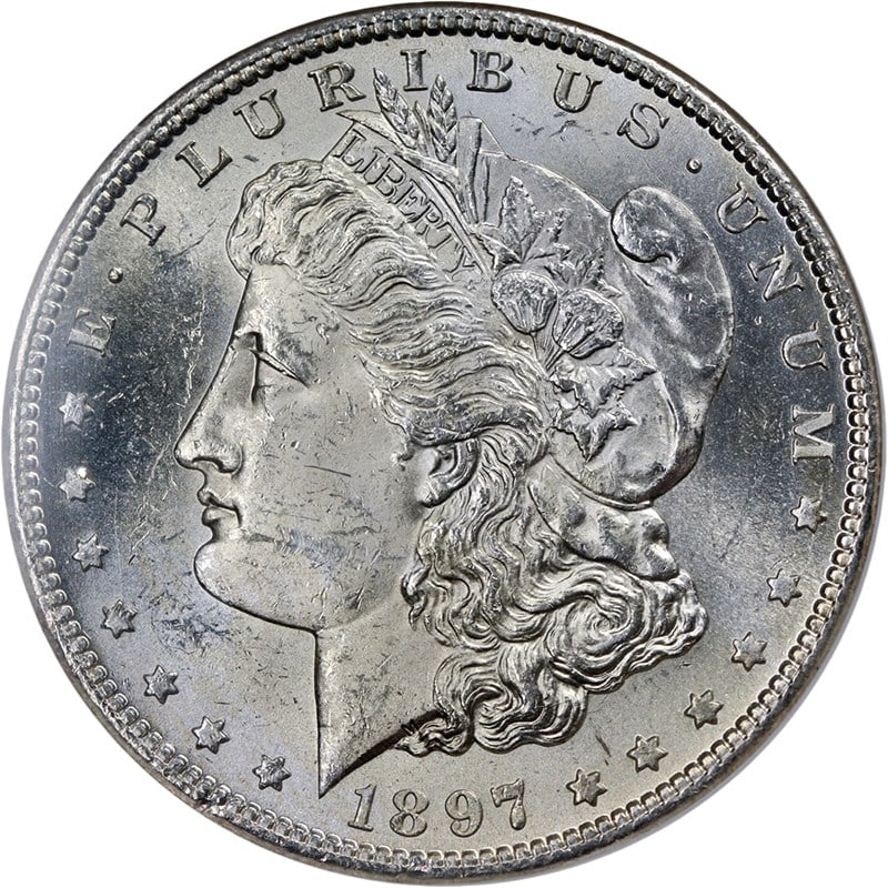 1897-S Morgan Silver Dollar NGC MS62 Blast White Superb Luster (1 of 4)