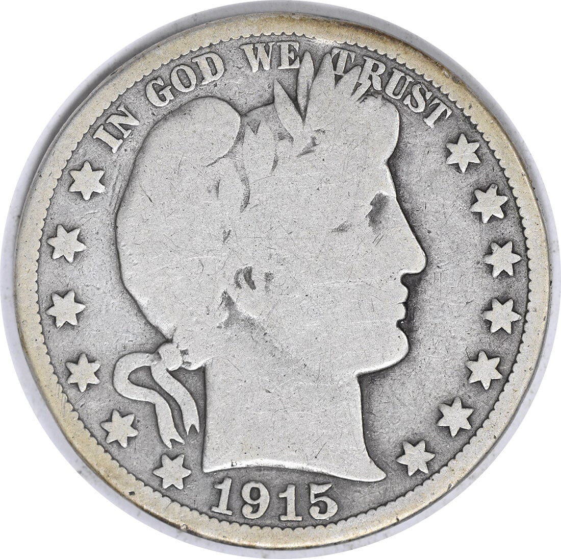 1915 Barber Silver Half Dollar 50C Uncertified Philadelphia Mint (1 of 2)