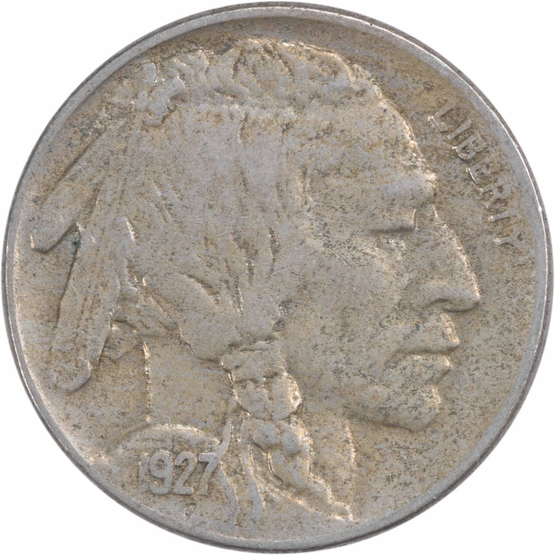 1927-S Buffalo Nickel EF Circulated 5C James Earle Fraser Design (1 of 2)