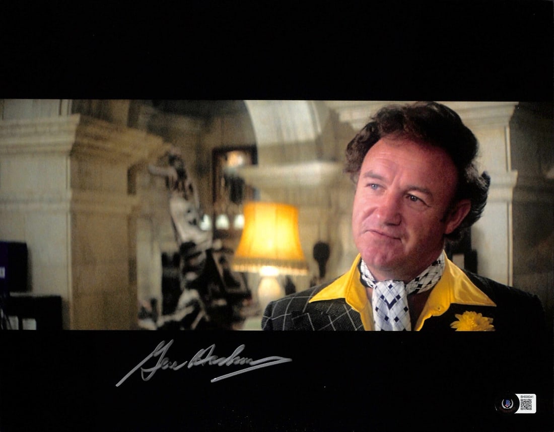 Gene Hackman Signed Lex Luthor Superman 11x14 Photo Beckett Certified: Gene Hackman Signed Lex Luthor Superman 11x14 Photo Beckett Certified This stunning 11x14 photograph features Gene Hackman as "Lex Luthor" from the iconic Superman movie. The photograph is autographed