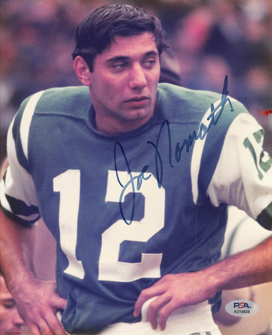 Joe Namath Autographed 8x10 Photo PSA/DNA New York Jets (1 of 1)