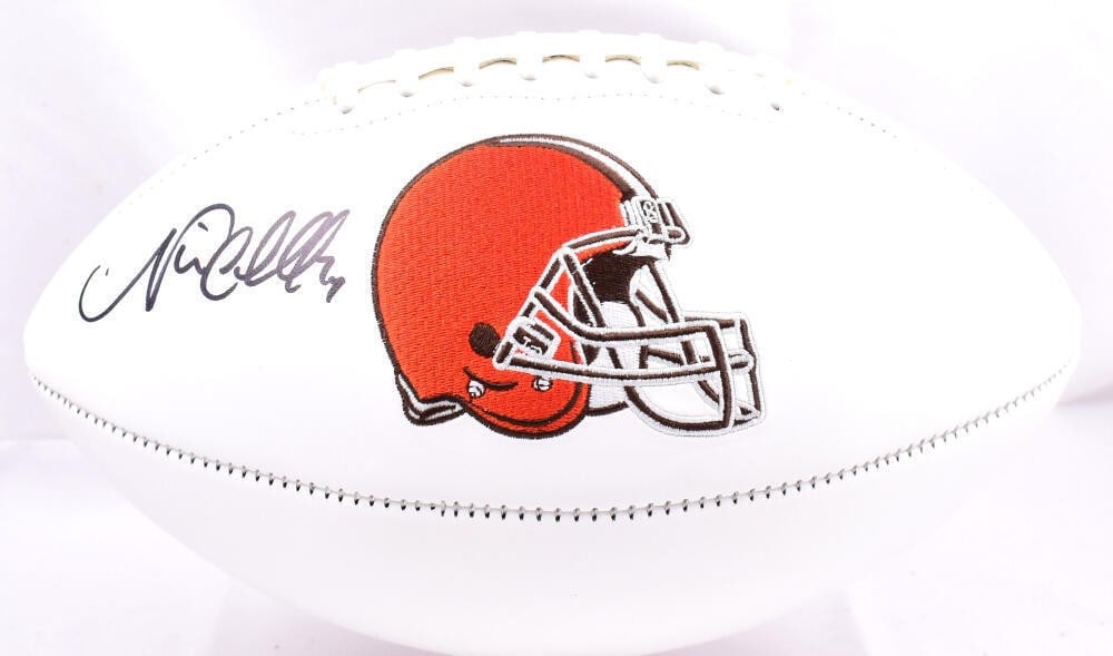 Nick Chubb Autographed Cleveland Browns Football with Beckett Authentication (1 of 7)
