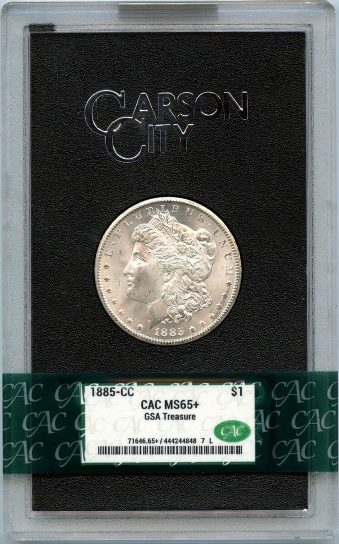 1885-CC Morgan Dollar GSA Hoard CACG MS64+ Uncirculated (1 of 2)