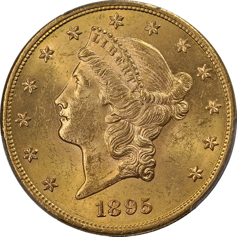 1895-P Liberty Gold $20 Coin PCGS MS63 Strong Strike Great Luster (1 of 4)