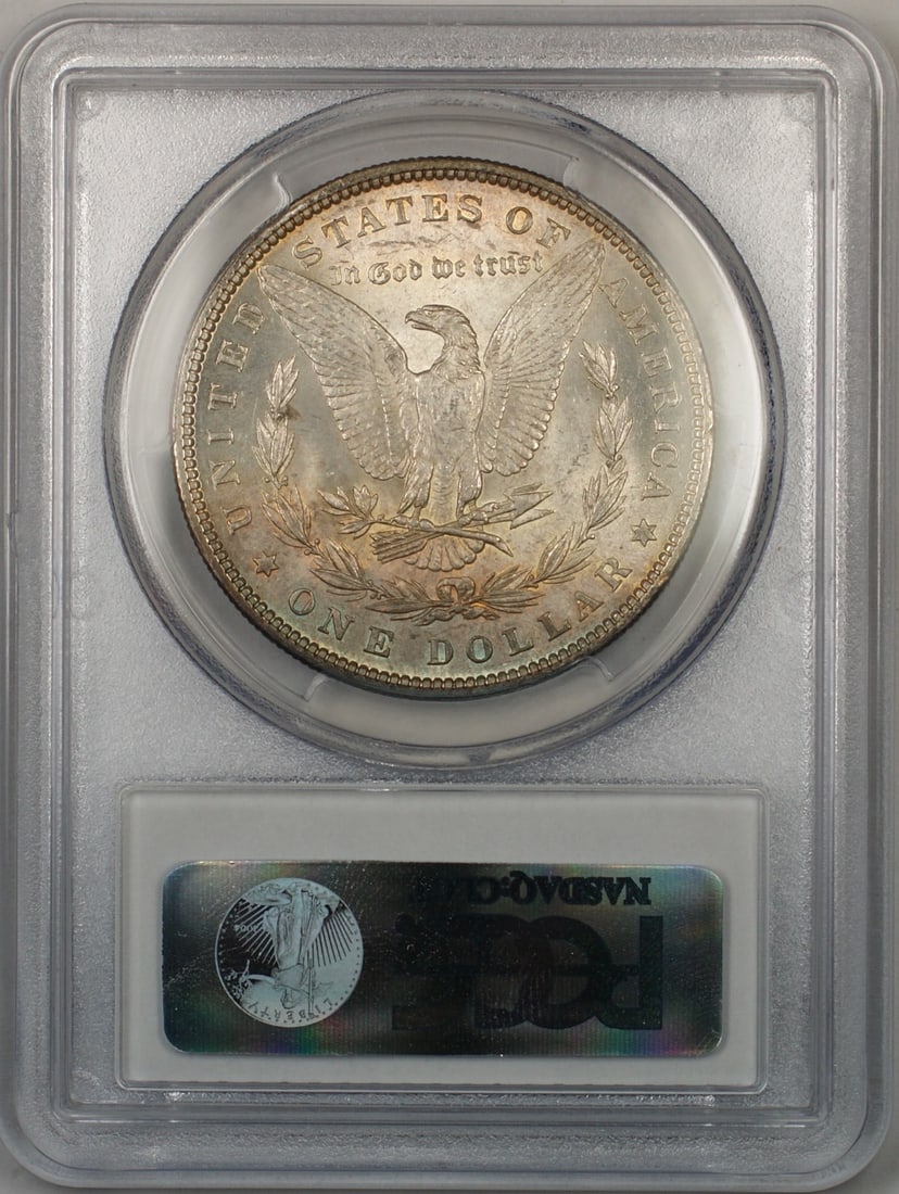 1879 Morgan Silver Dollar PCGS MS-63 Stunning Reverse Toning (1 of 2)