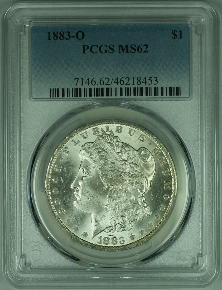 1883-O Morgan Silver Dollar PCGS MS-62 Uncirculated Coin (1 of 2)