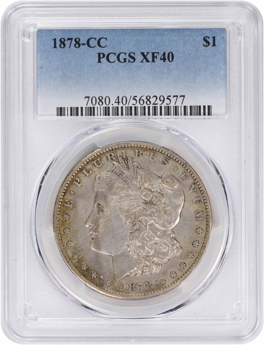 1878-CC Morgan Silver Dollar EF40 PCGS Certified Coin (1 of 2)