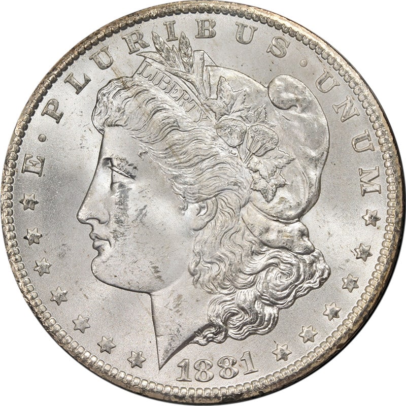 1881-CC GSA Morgan Silver Dollar NGC MS64 Uncirculated Strong Strike (1 of 4)