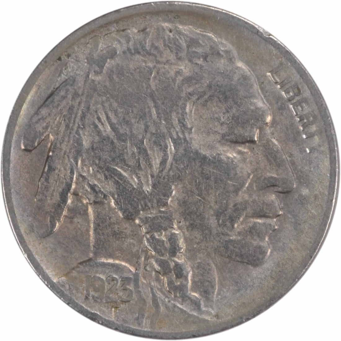 1923-S Buffalo Nickel Choice VF Uncertified 5C San Francisco Mint (1 of 2)