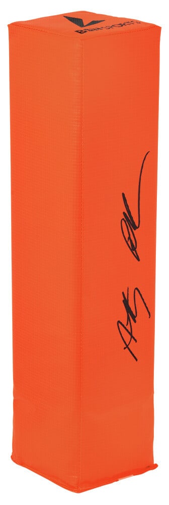 Anthony Richardson Signed Colts Orange Football Endzone Pylon with COA: Anthony Richardson Signed Colts Orange Football Endzone Pylon with COA Capture a piece of NFL history with this Anthony Richardson signed BSN orange football endzone pylon. This original item showcase