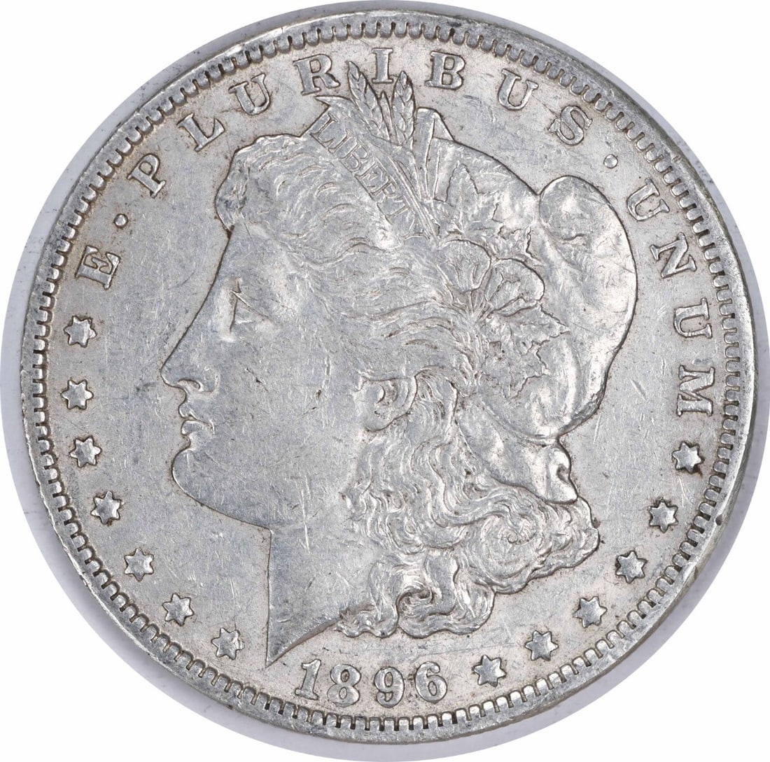 1896-O Morgan Silver Dollar AU Uncertified 90% Silver New Orleans (1 of 2)