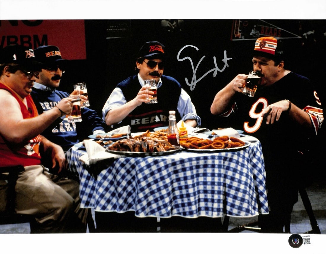 George Wendt Signed 11x14 Da Bears SNL Photo Beckett Certified (1 of 1)