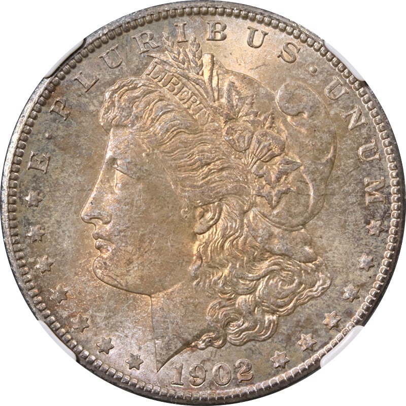 NGC MS65 1902-O Morgan Silver Dollar with Toned Finish (1 of 4)