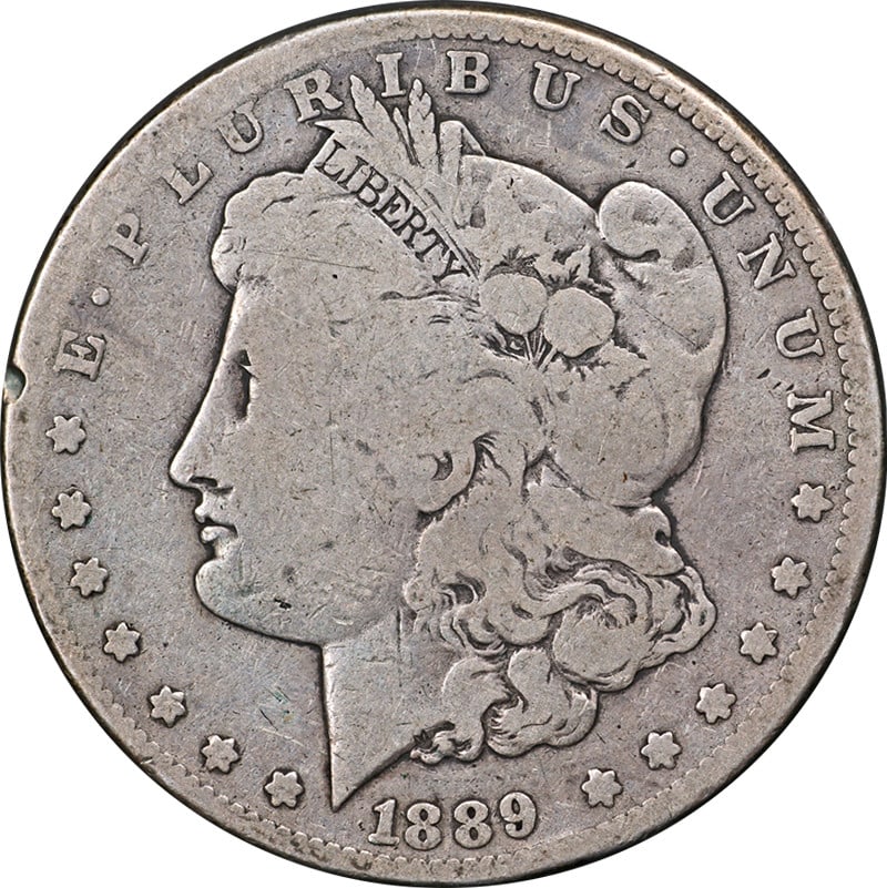 1889-CC Morgan Silver Dollar Key Date G/VG Circulated Silver Coin (1 of 2)