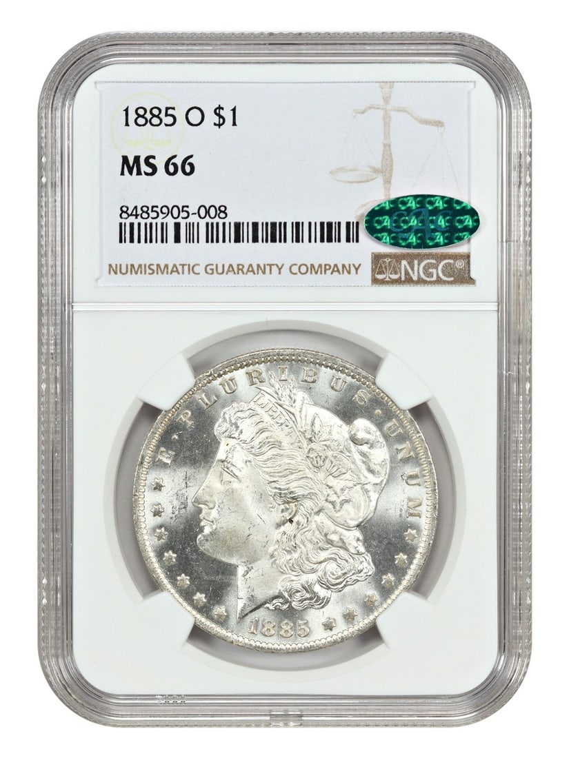 1885-O Morgan Dollar NGC MS66 Certified Uncirculated (1 of 4)