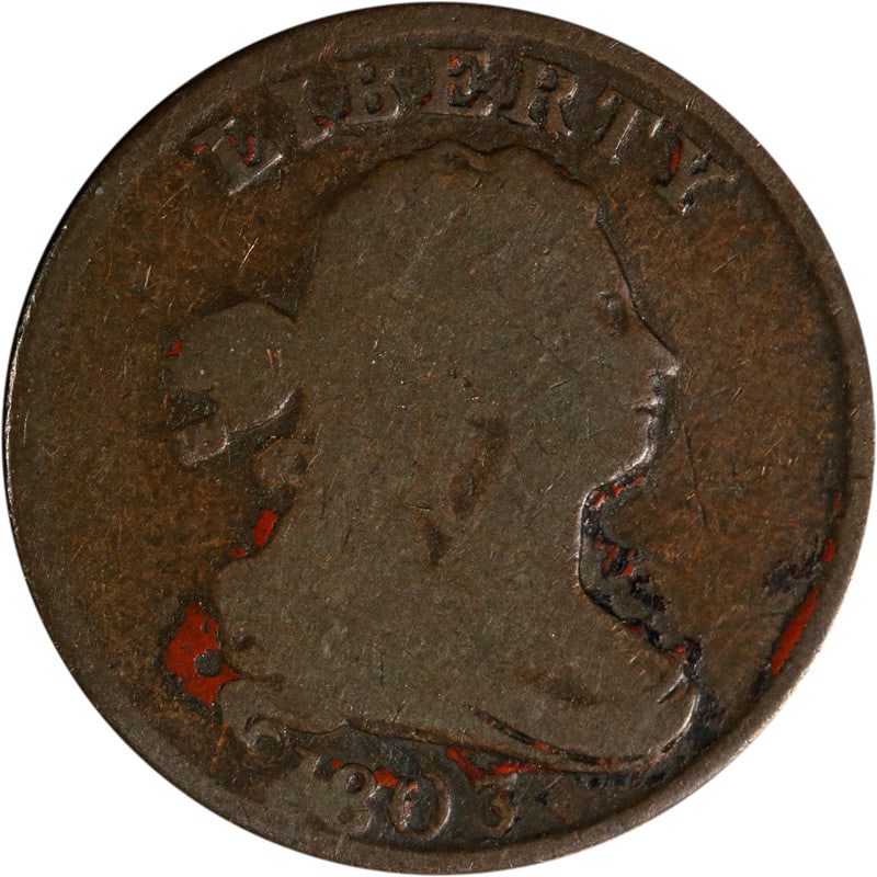1803 Copper Half Cent Coin Historical Circulated Currency (1 of 2)