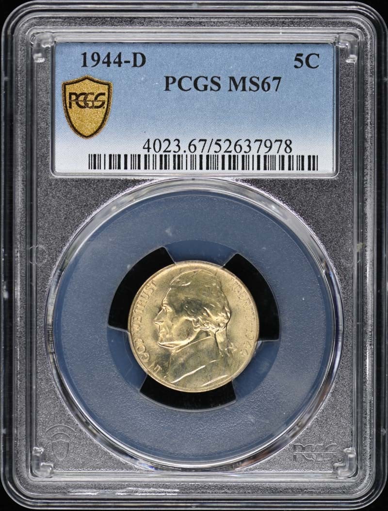 1944-D Jefferson Nickel PCGS MS67 Uncirculated Denver Mint (1 of 2)