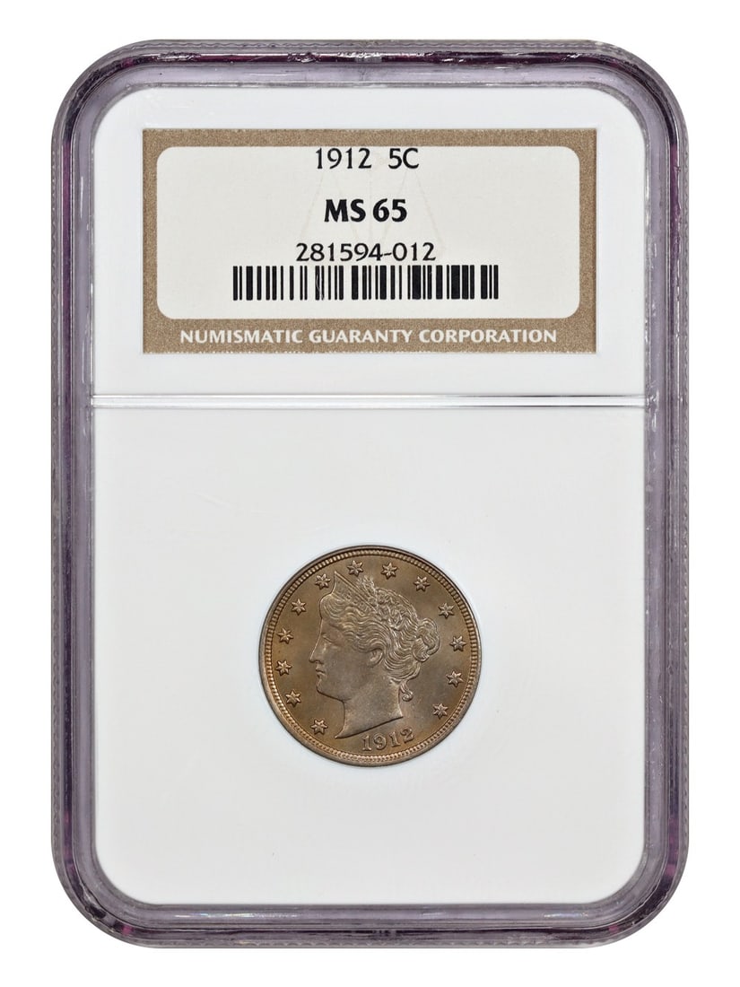 1912 Liberty Nickel 5C NGC MS65 Uncirculated Coin (1 of 4)