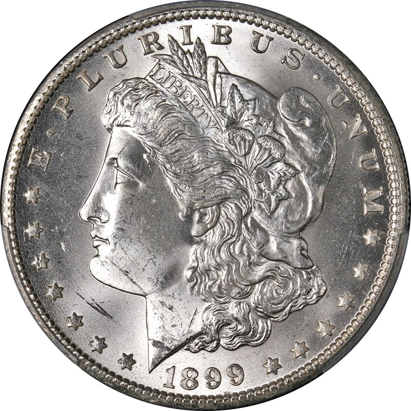 1899-O Morgan Silver Dollar PCGS MS64 Blast White Uncirculated (1 of 4)