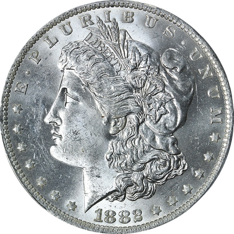 1882-O Morgan Silver Dollar PCGS MS63 Uncirculated Blast White (1 of 4)