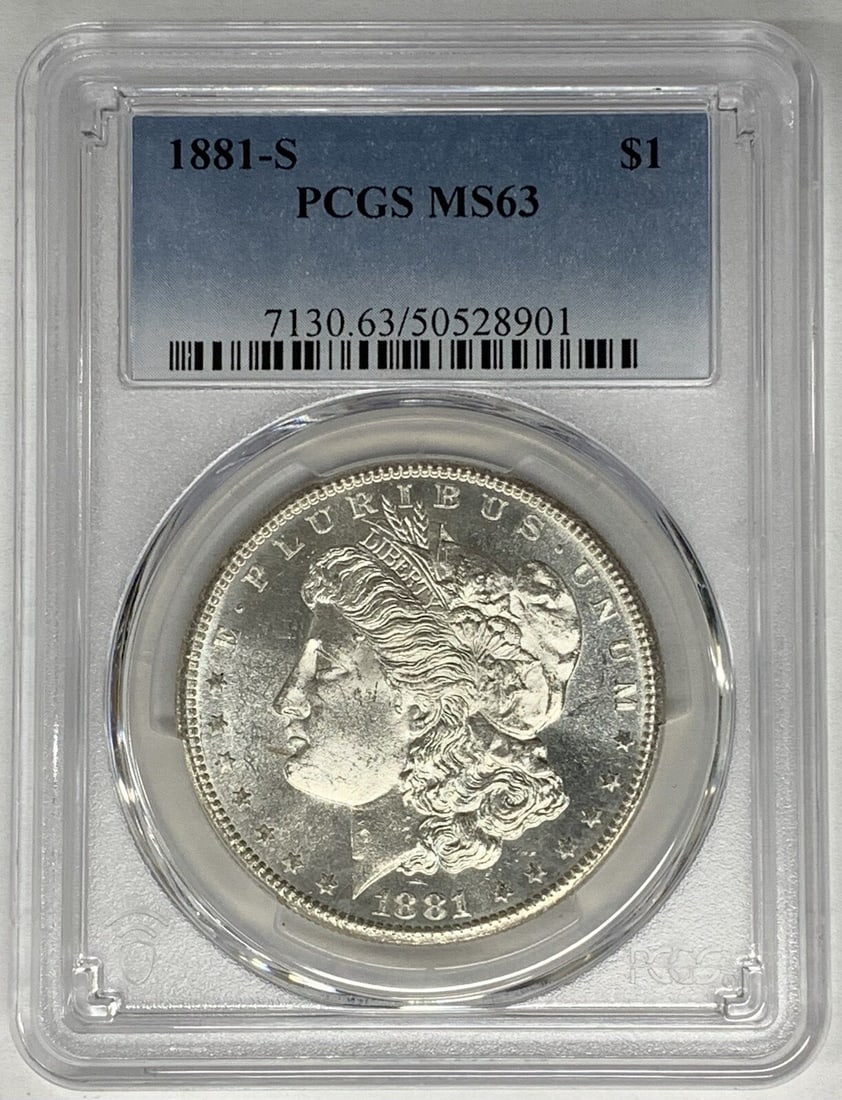 1881-S Morgan Silver Dollar Proof-Like MS 63 PCGS Uncirculated (1 of 2)