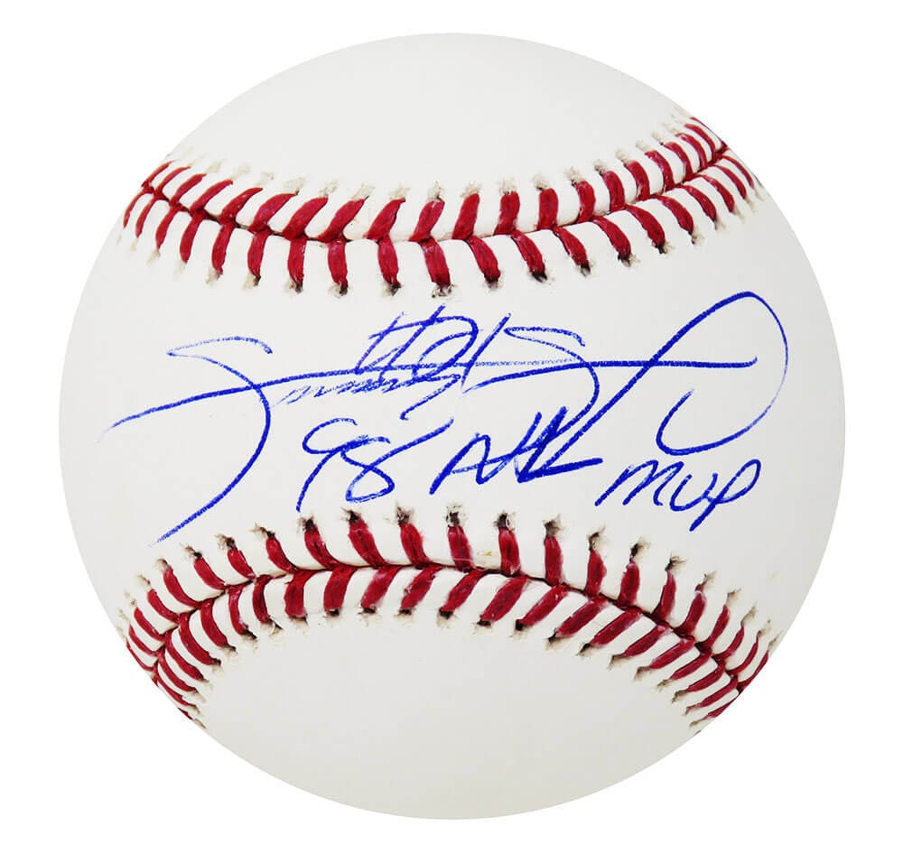 Sammy Sosa Signed Rawlings MLB Baseball w/98 NL MVP Beckett Authenticated (1 of 1)