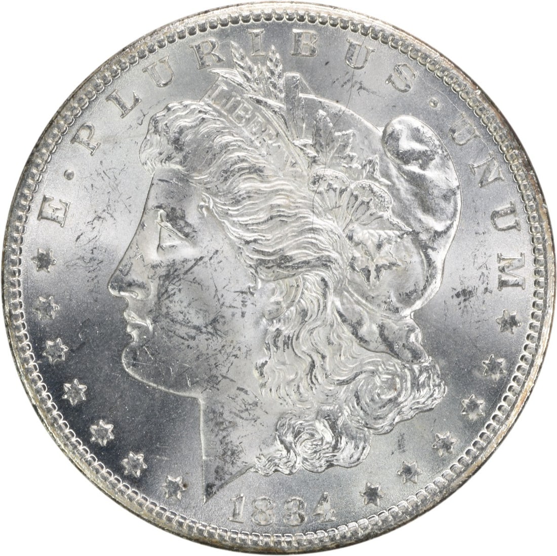 1884-CC Morgan Silver Dollar Brilliant Uncirculated Coin (1 of 2)