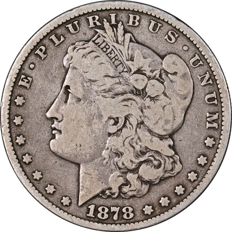 1878-S Morgan Silver Dollar Long Nock VAM 26 Circulated Silver Coin (1 of 2)