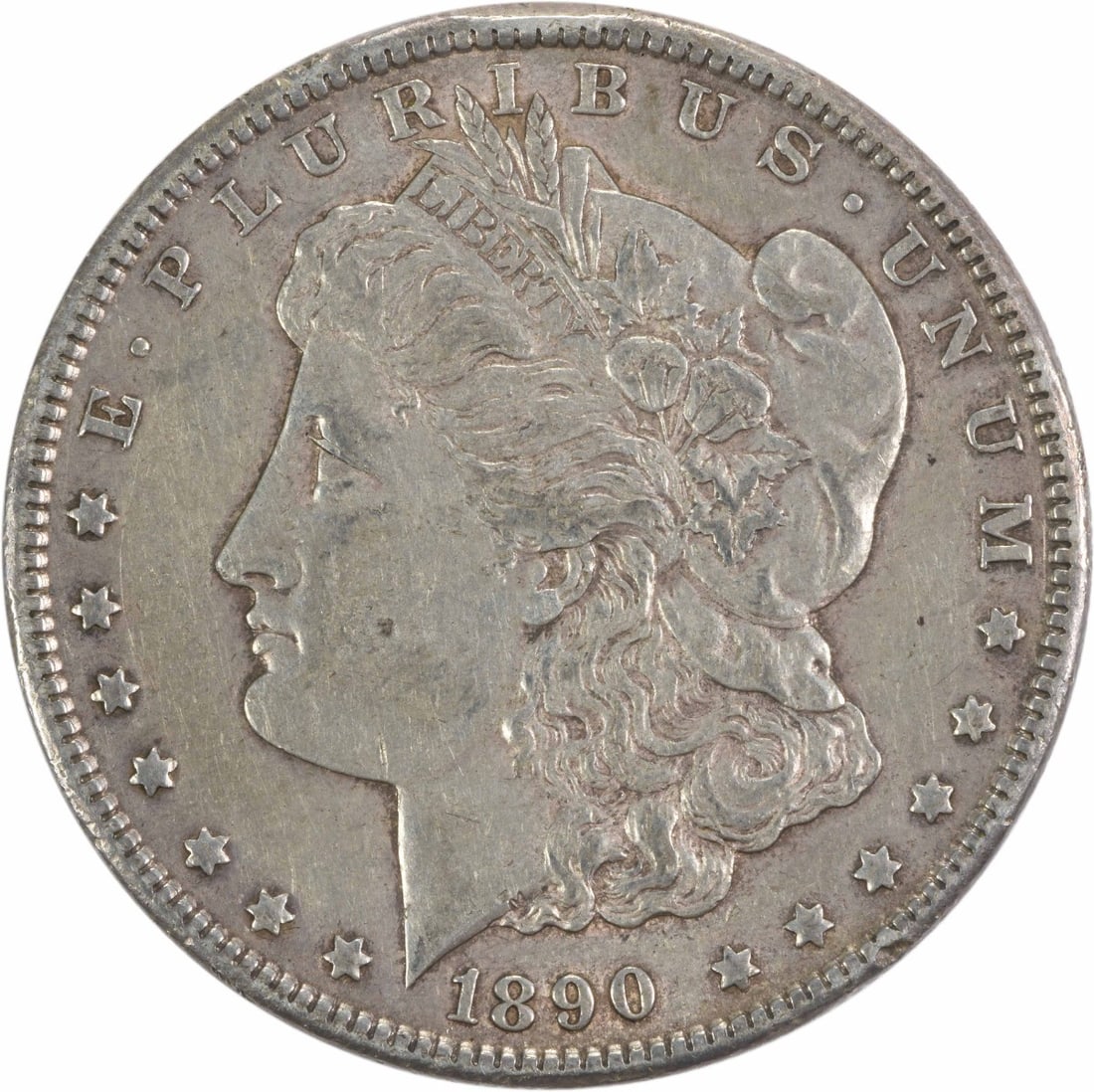 1890-CC Morgan Silver Dollar 90% Silver EF Uncertified Coin (1 of 2)