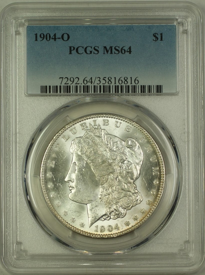 1904-O Morgan Silver Dollar PCGS MS-64 Uncirculated Coin (1 of 2)