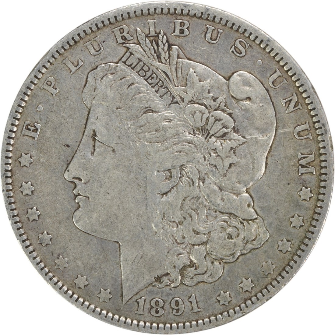 1891-O Morgan Silver Dollar EF Uncertified New Orleans 90% Silver: 1891-O Morgan Silver Dollar EF Uncertified New Orleans 90% Silver This 1891-O Morgan Silver Dollar is a stunning piece of history, featuring the renowned design by George T. Morgan. It is composed of