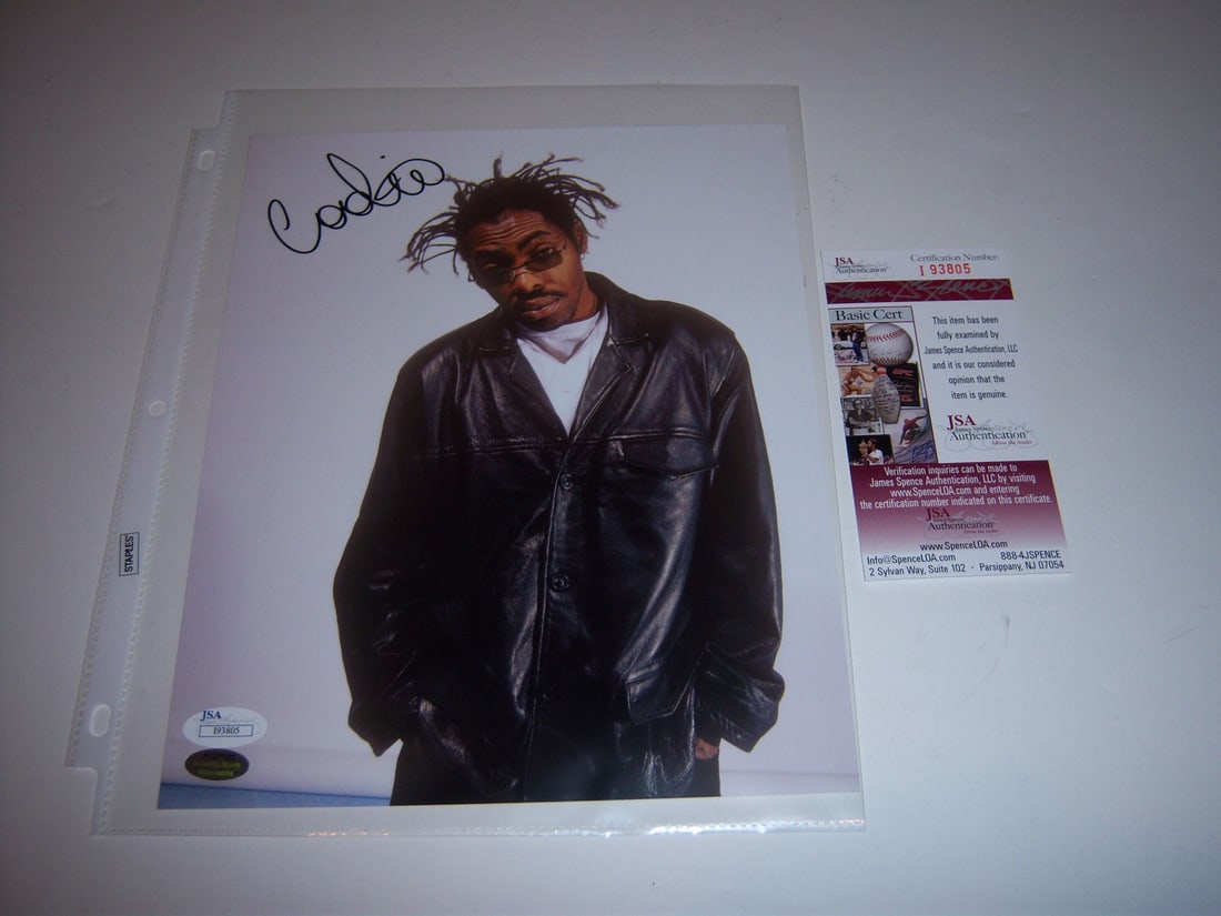 Coolio Signed 8x10 Photo JSA COA Authentic Original: Coolio Signed 8x10 Photo JSA COA Authentic Original This is an original 8x10 photo signed by the famous rapper Coolio, who is now deceased. The signature is authenticated with a JSA/COA, ensuring its