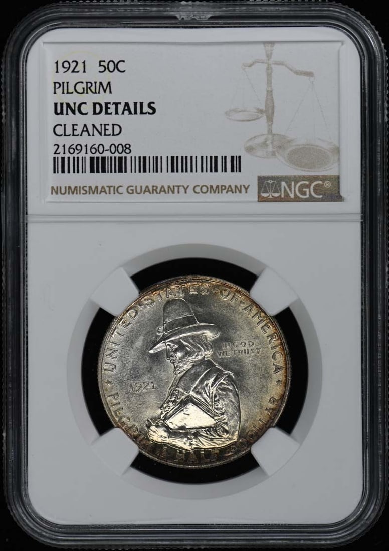 1921 Pilgrim Silver Commemorative 50C NGC UNC Certified (1 of 2)