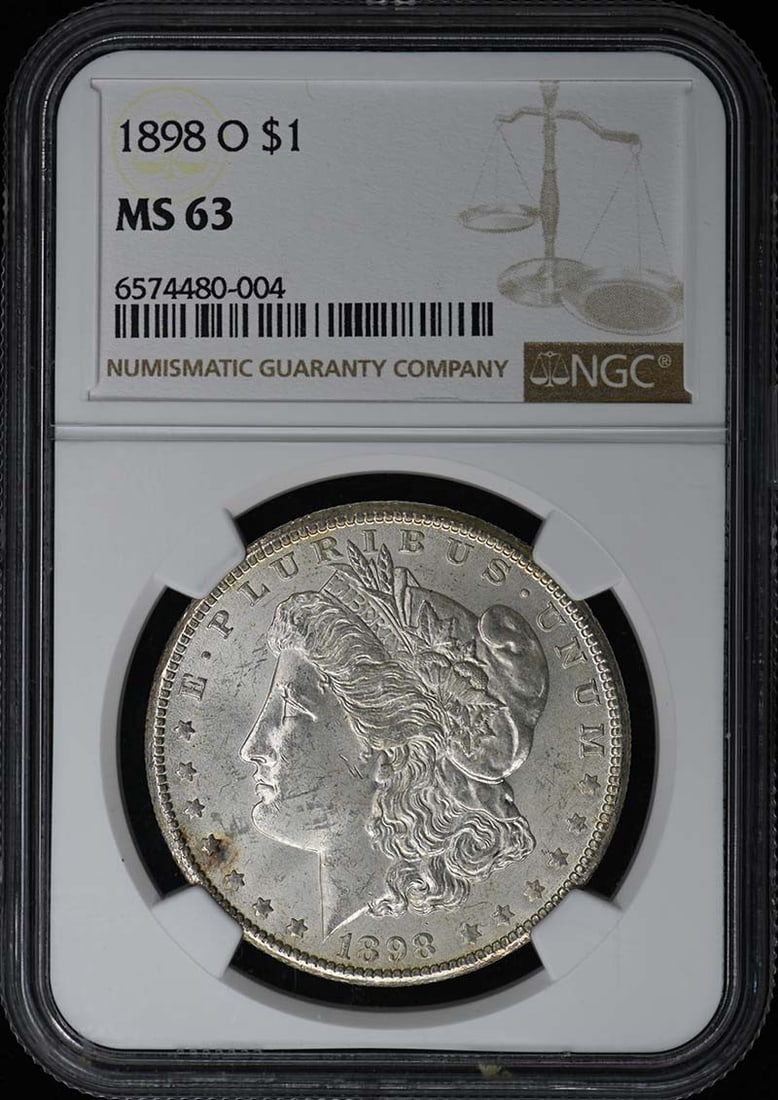 1898-O Morgan Dollar NGC MS63 Uncirculated Coin (1 of 2)