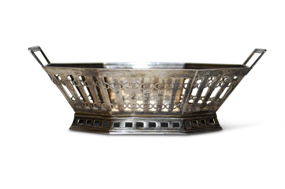 Tiffany & Co. Art Deco Sterling Silver Breadbasket 20.8ozt (1 of 8)