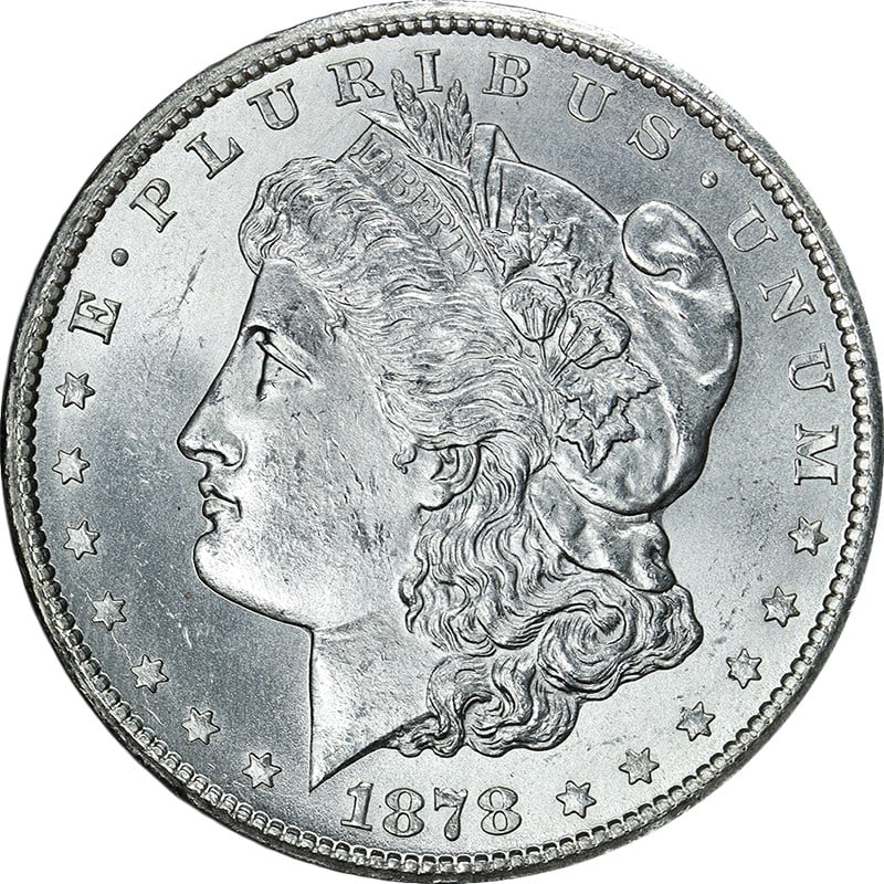 Choice BU 1878 Carson City Morgan Dollar Uncirculated Silver Coin (1 of 2)