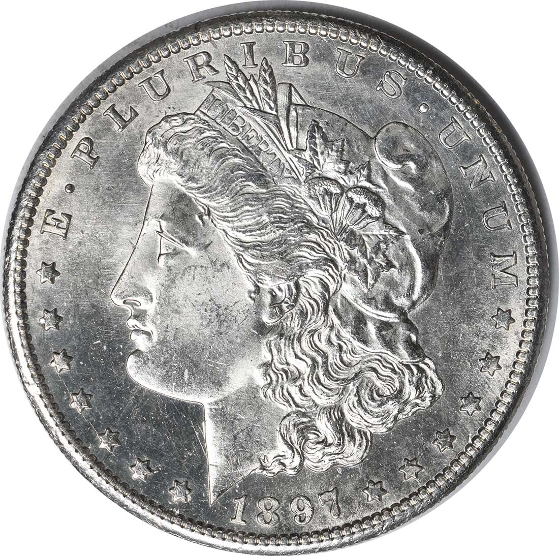 1897-S Morgan Silver Dollar Choice BU Uncertified Silver Coin (1 of 2)