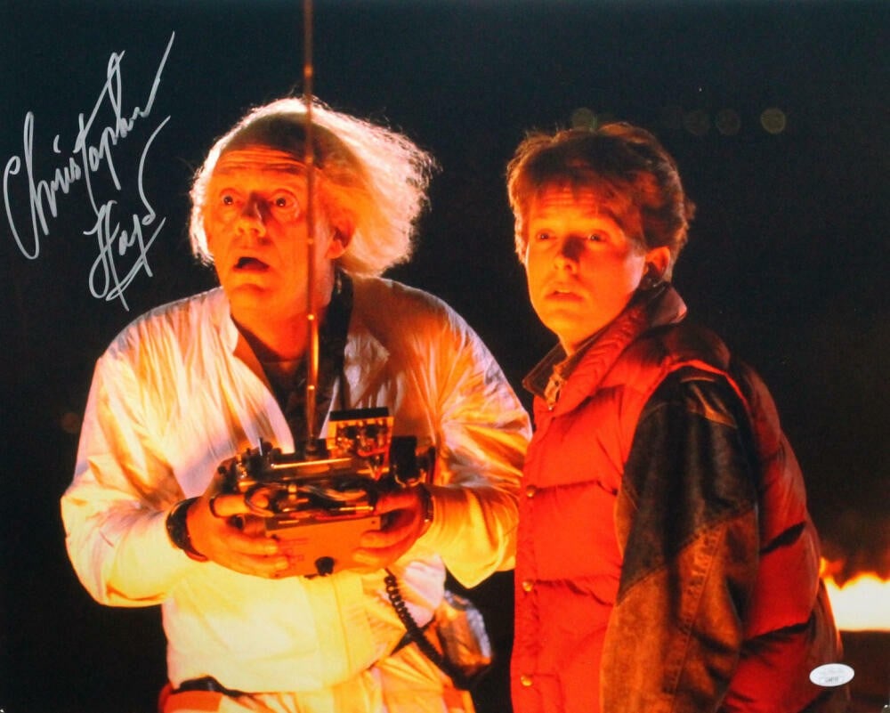Christopher Lloyd Signed 16x20 Back to the Future Photo JSA Auth (1 of 5)