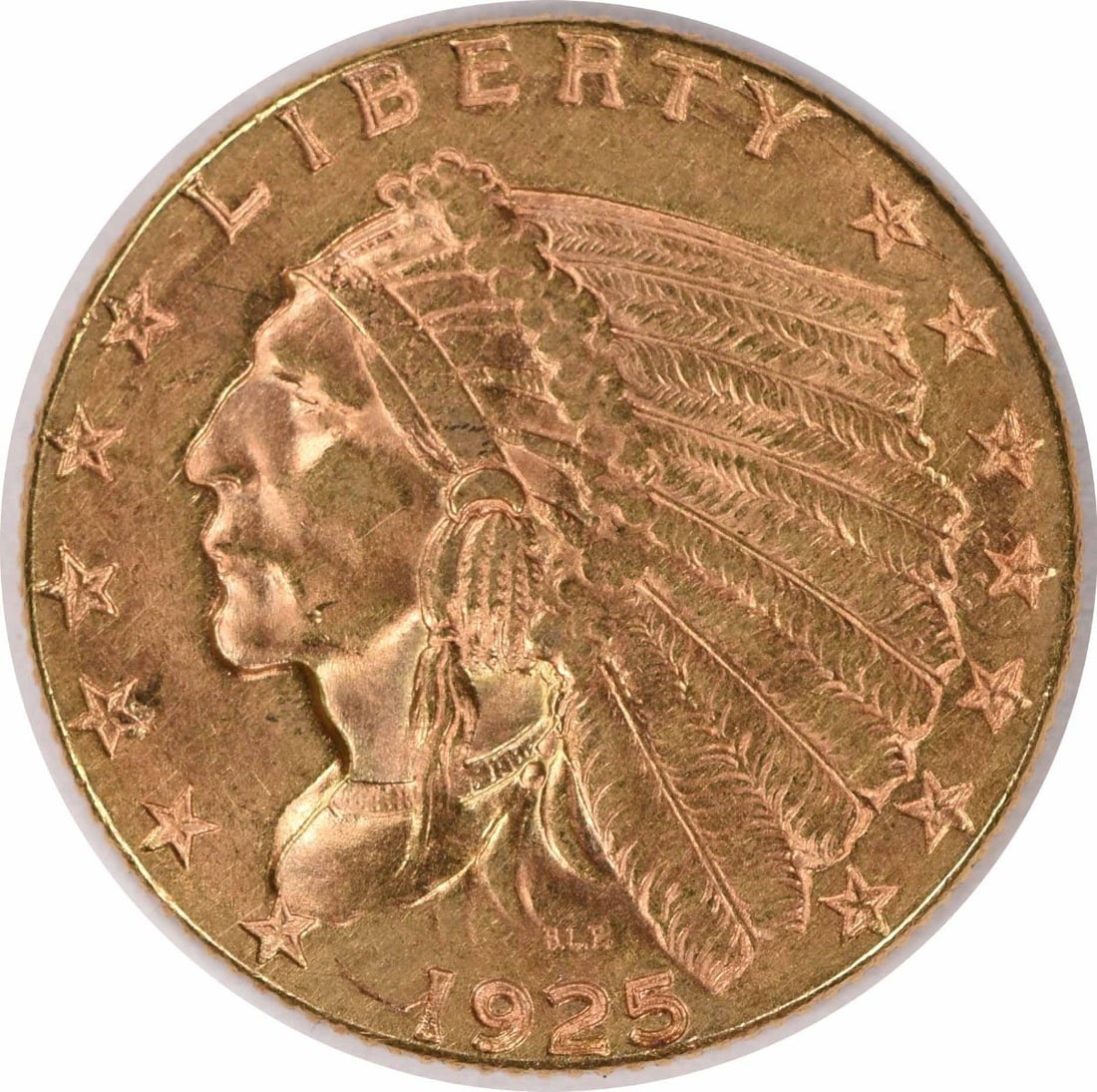 1925-D $2.50 Gold Indian Coin AU Uncertified Bela Lyon Pratt (1 of 2)
