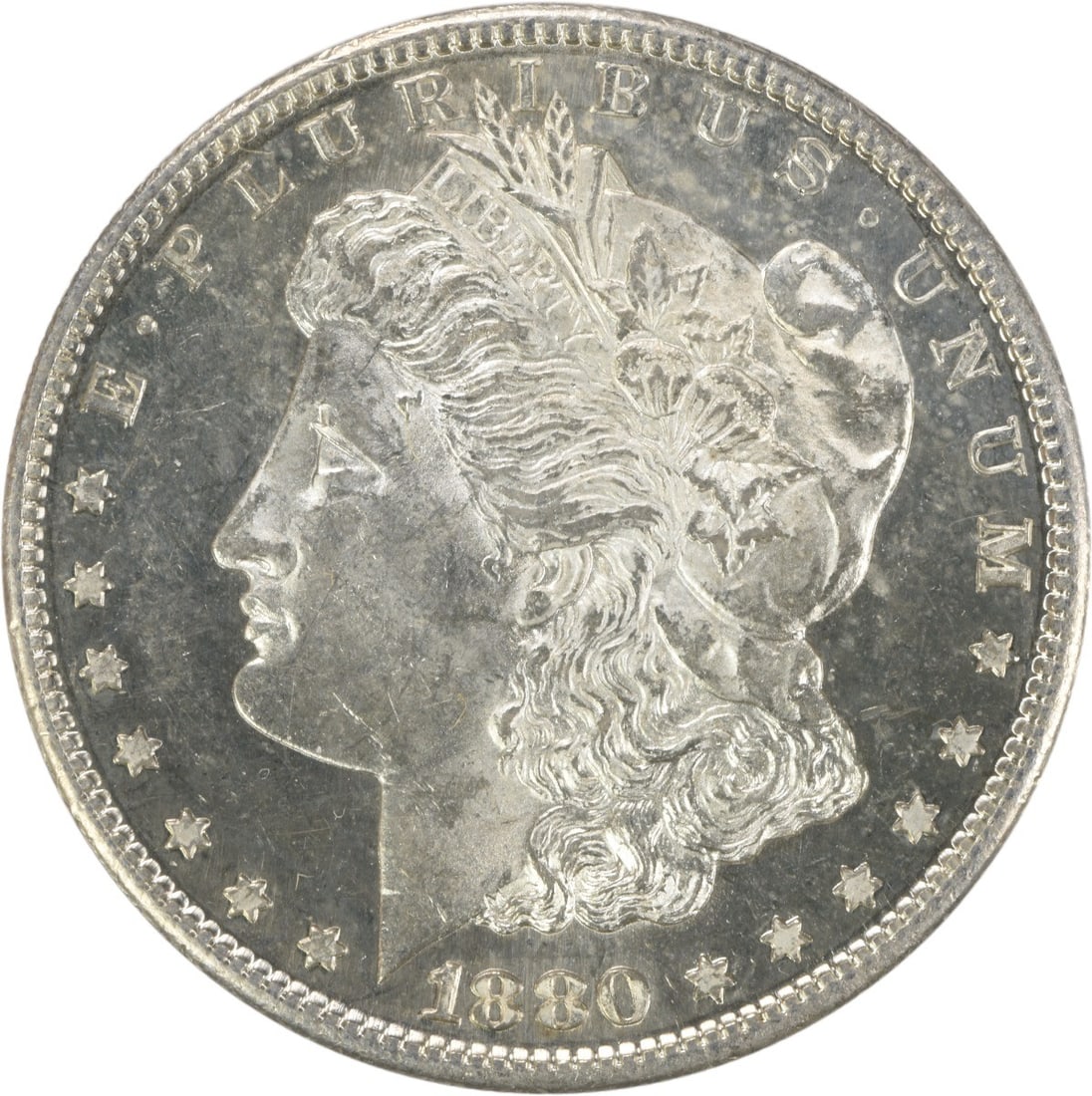 1880-S Morgan Silver Dollar Choice BU Uncertified Coin (1 of 2)