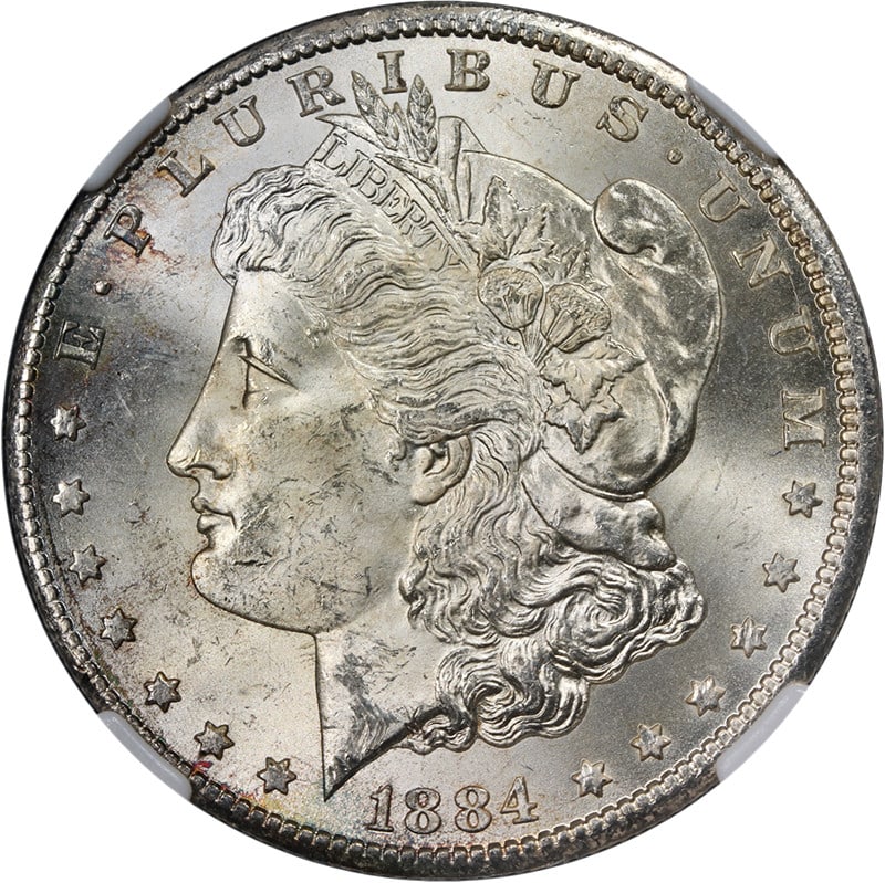 1884-CC Morgan Silver Dollar NGC MS63 Uncirculated Strong Strike (1 of 4)