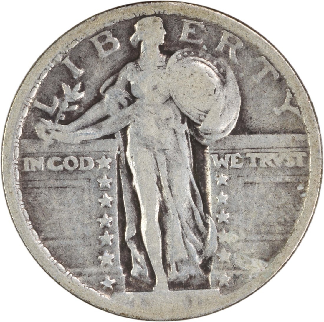1921 Standing Liberty Quarter 90% Silver VG Uncertified (1 of 2)