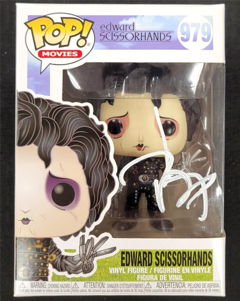 Johnny Depp Signed Edward Scissorhands Funko Pop Beckett Authenticated (1 of 8)
